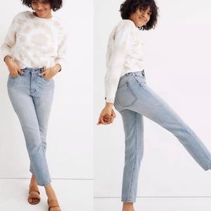 Madewell The Curvy Perfect Vintage Jean High Rise Light Wash Mom Jeans Denim 29